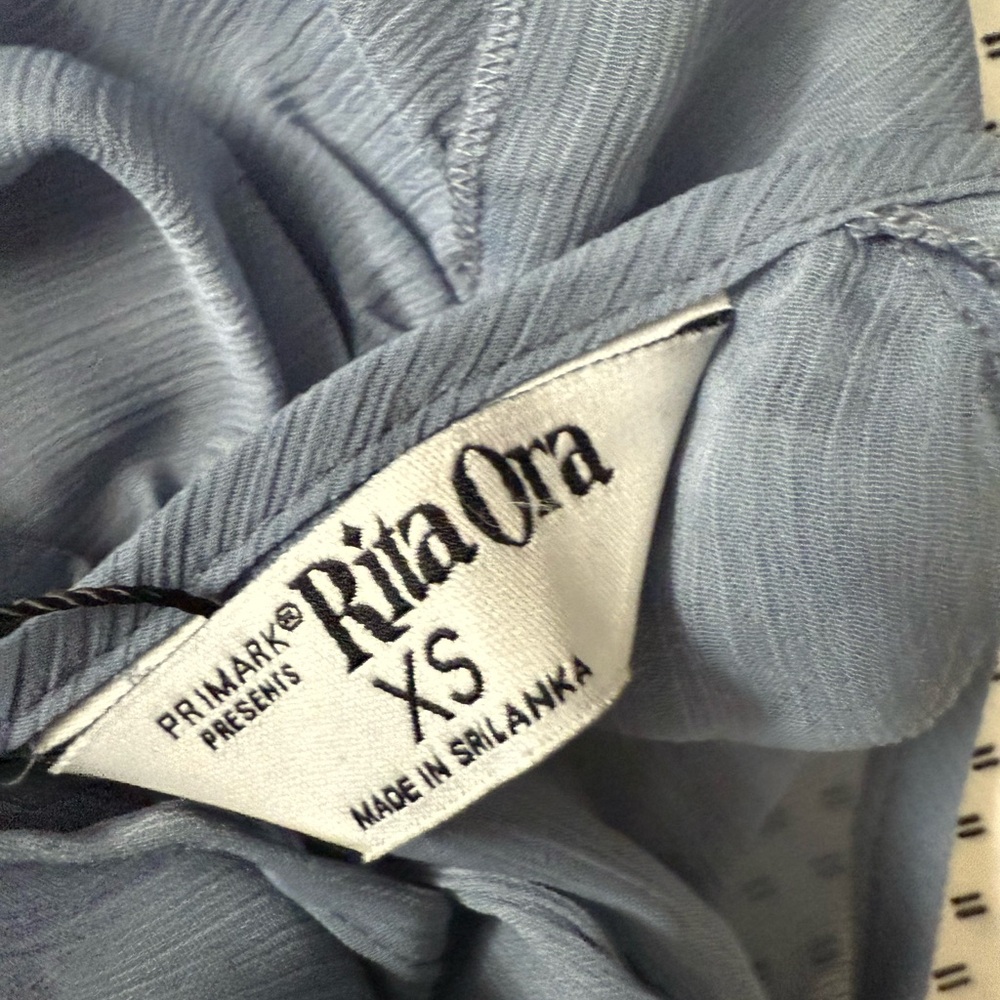 Primark Light Blue Ruffle Blouse - Picture 4 of 4
